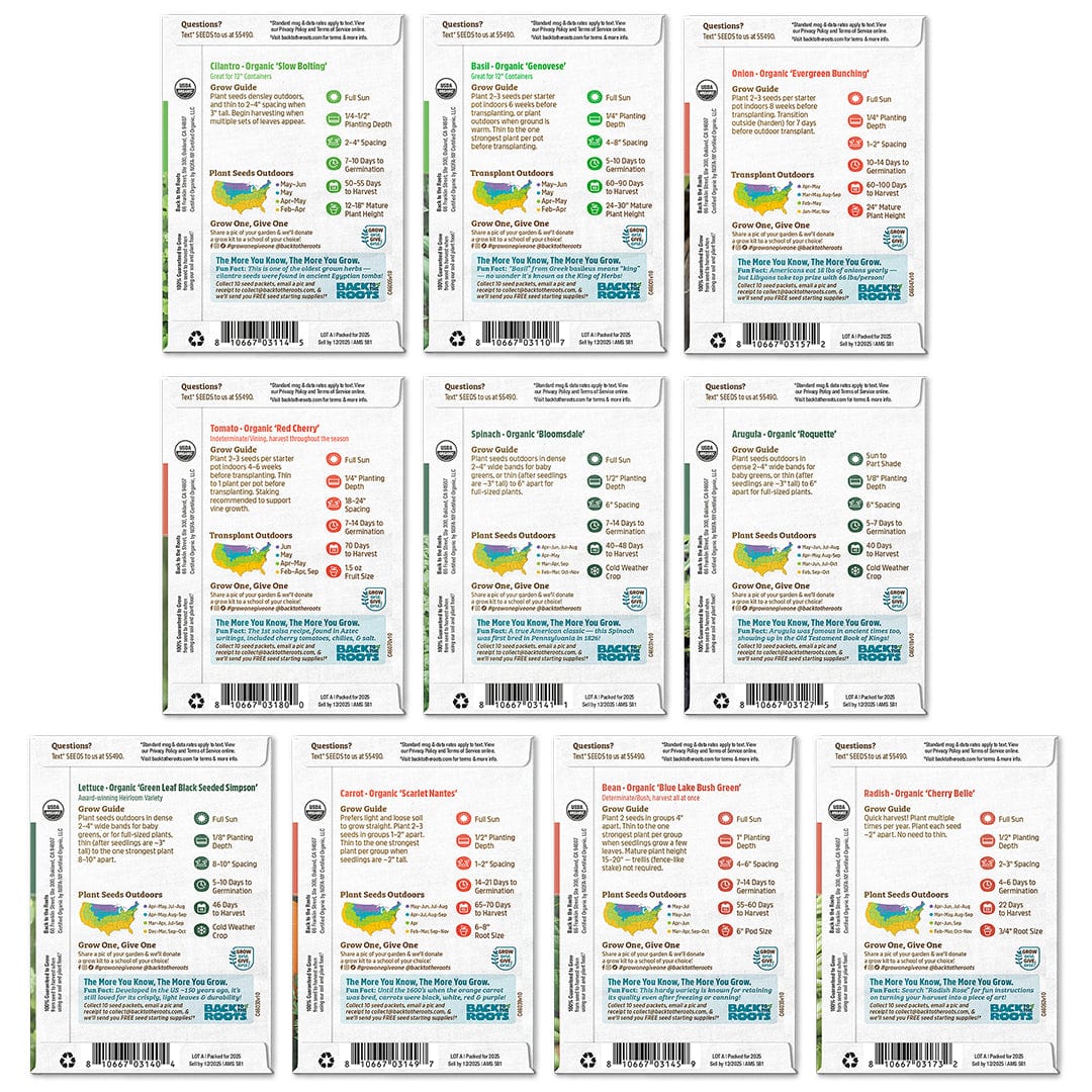 Organic Beginner’s Garden 10-Pack Seed Bundle - Image 7