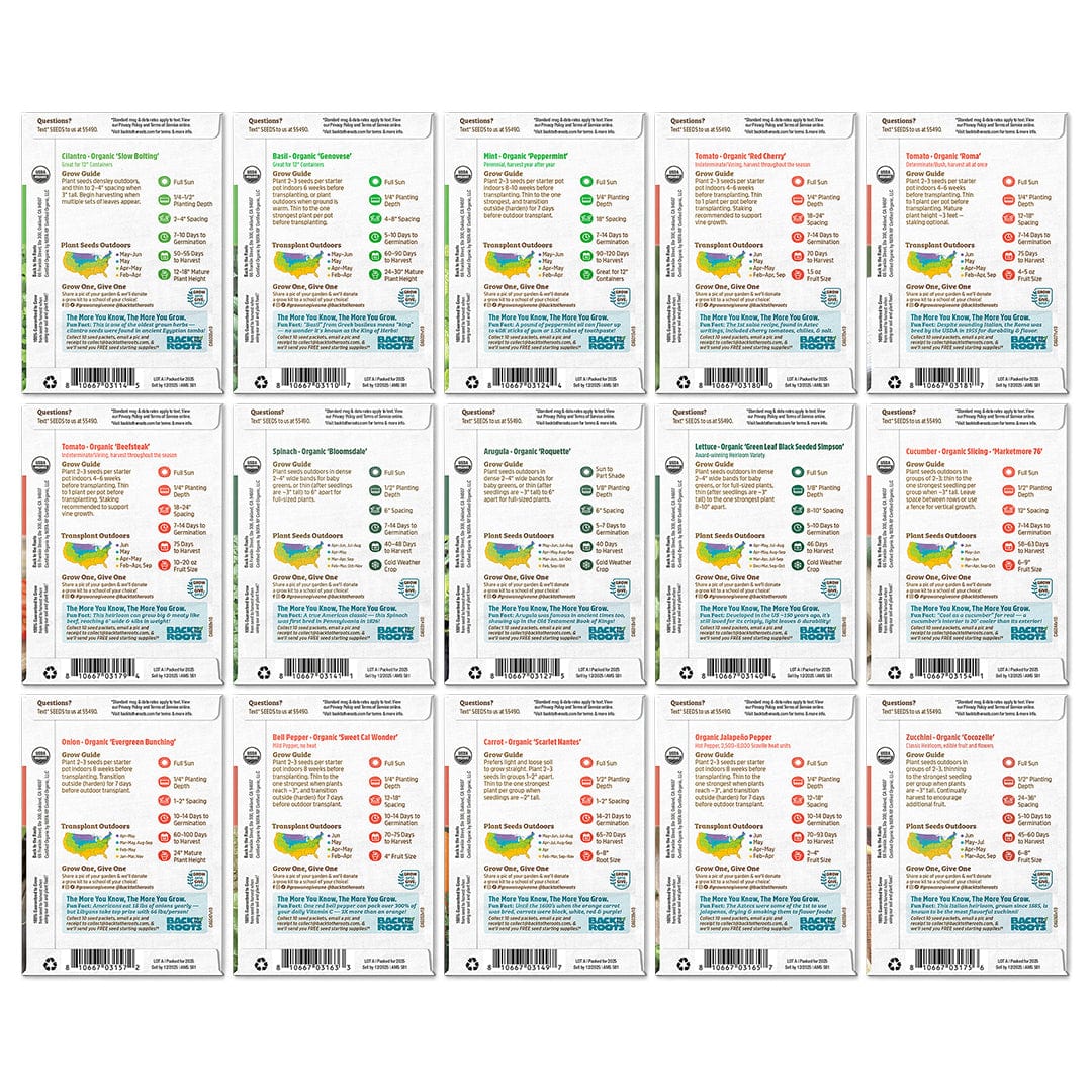 Organic Garden Essentials 15-Pack Seed Bundle – 10,000+ Seeds - Image 7