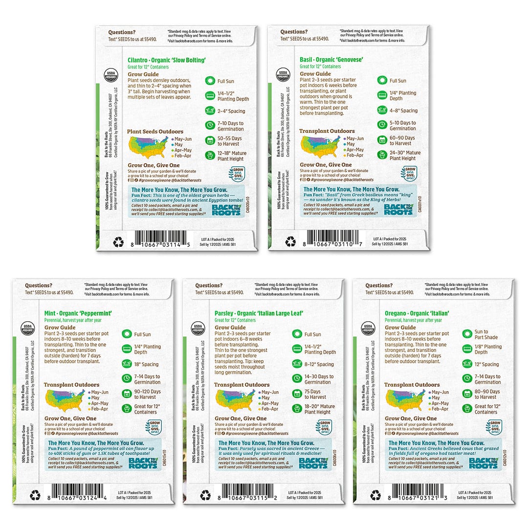 Organic Herb Garden 5-Pack Seed Bundle - Image 7