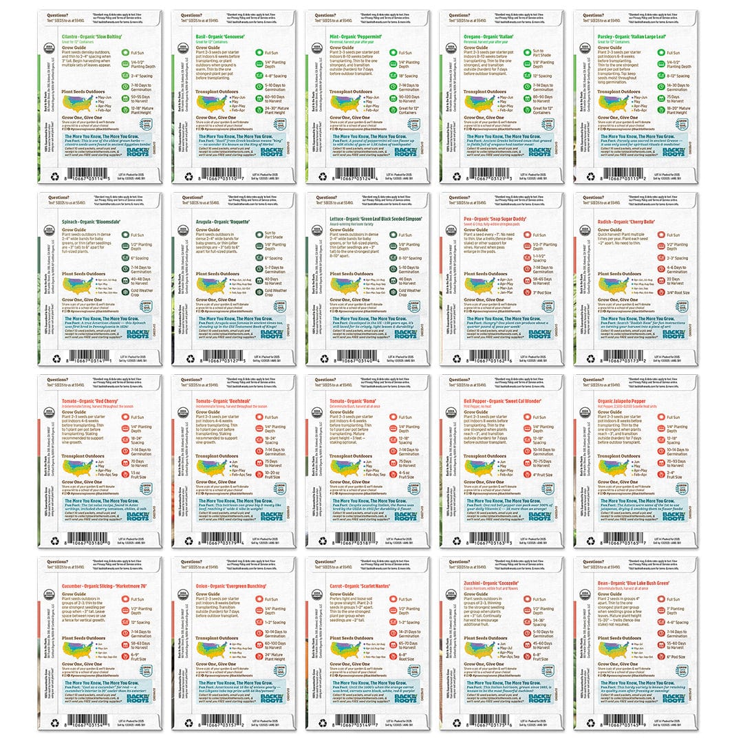 Organic Herb & Veggie 20-Pack Seed Bundle - Image 7