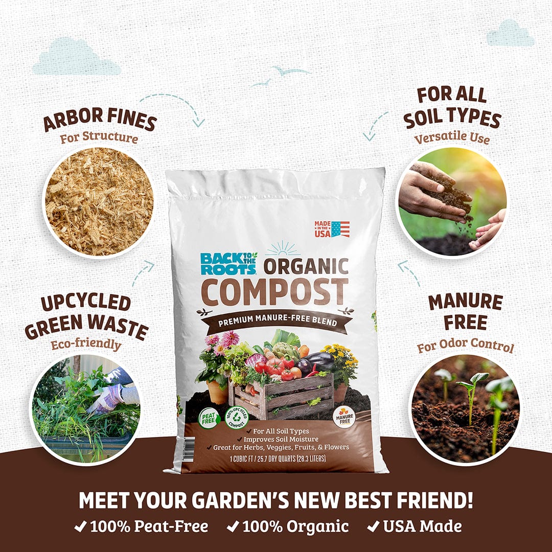 Organic Premium Compost — Manure-Free Blend (60 1 cu.ft. Bags) — Ready to Use - Image 4