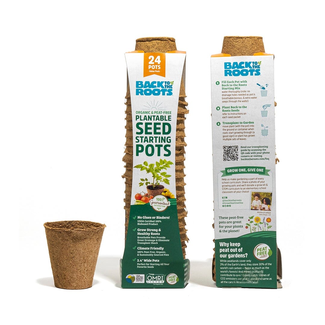 Organic & Plantable 2.4" Seed Starting Pots (24 ct) - Image 7