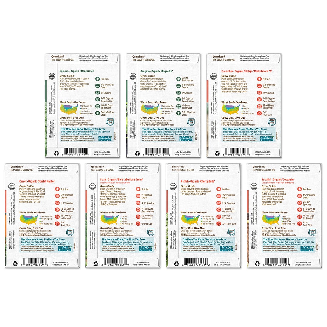 Organic Classic Summer 7-Pack Seed Bundle - Image 6